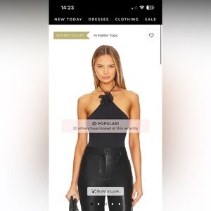 Bardot Black Halter Blouse